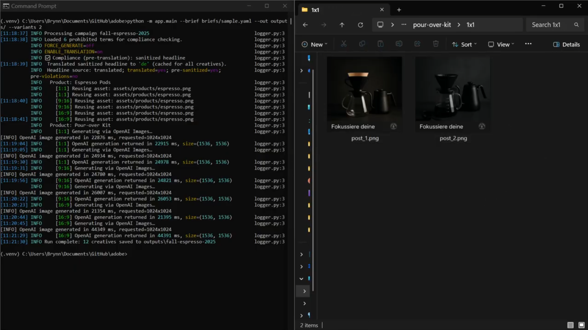 CLI demo still