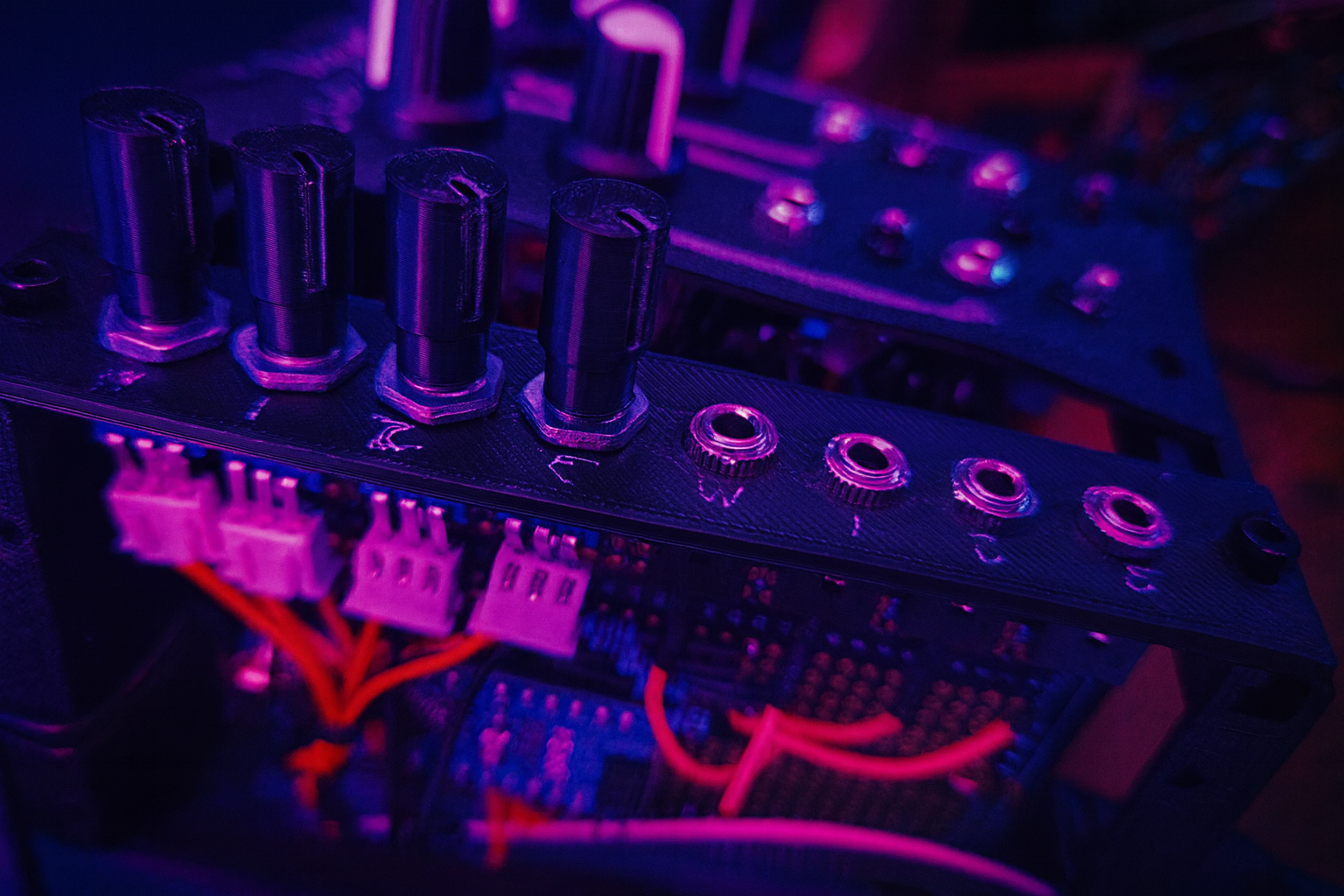 Hand-built Daisy Seed synth panel